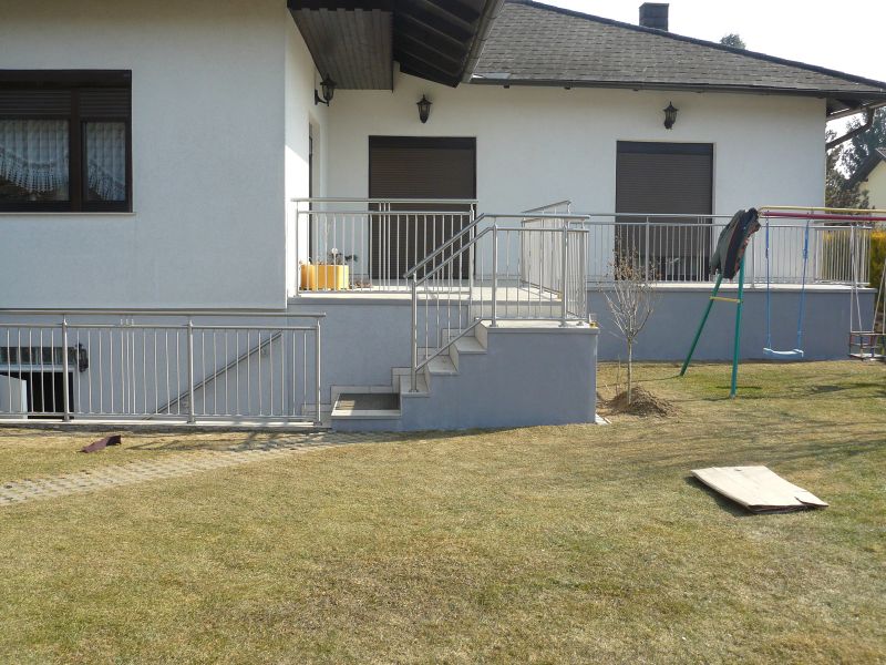 Zábradlí s tyčkami