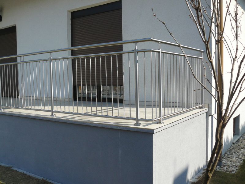 Zábradlí s tyčkami