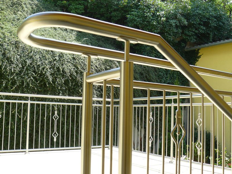 Zábradlí s tyčkami