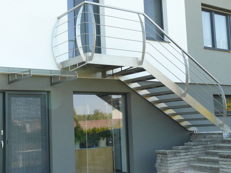 Zábradlí s tyčkami