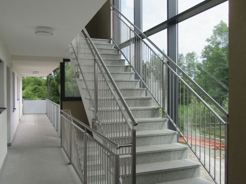 Zábradlí s tyčkami